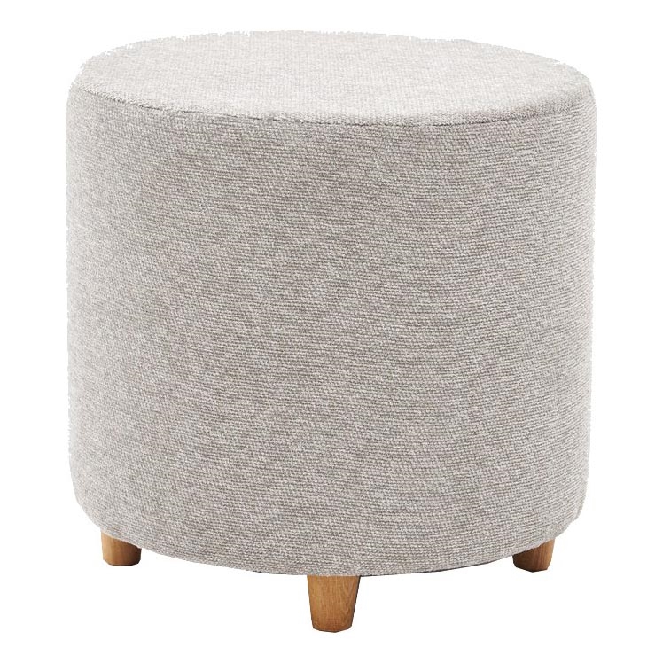 Skammel KIMA Ø 40 cm creme/grå