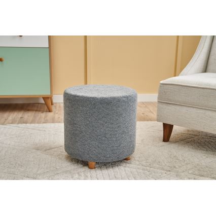 Skammel KIMA Ø 40 cm grå
