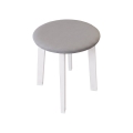 Skammel KUBE Ø 36 cm hvid/grå