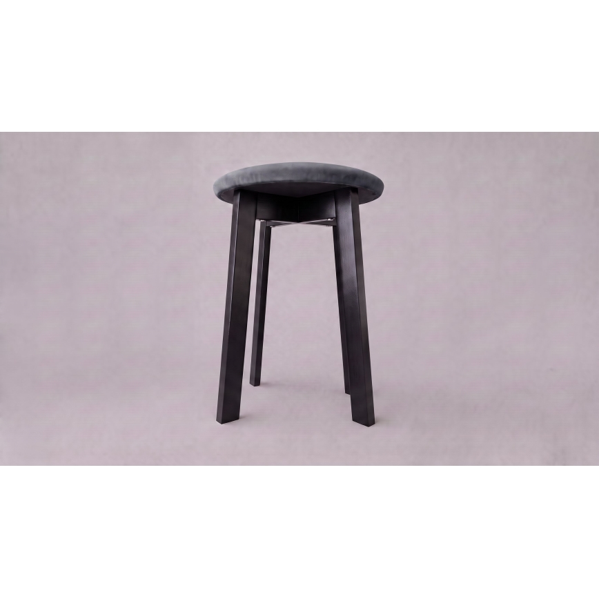 Skammel KUBE Ø 36 cm sort/antracit