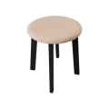 Skammel KUBE Ø 36 cm sort/beige