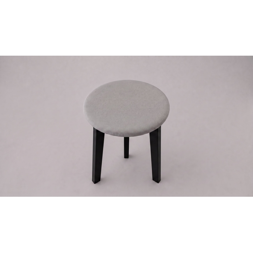 Skammel KUBE Ø 36 cm sort/grå
