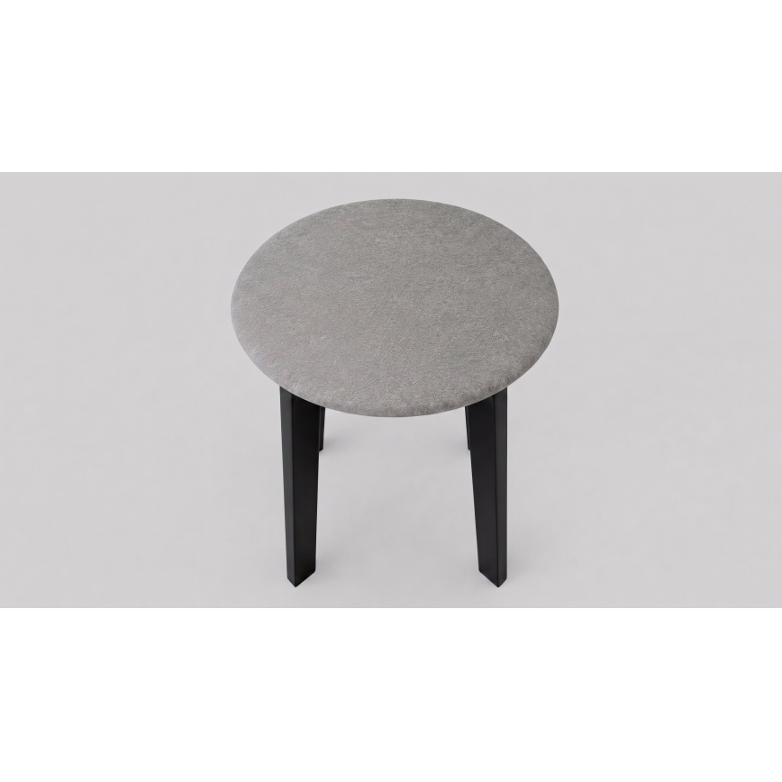 Skammel KUBE Ø 36 cm sort/grå