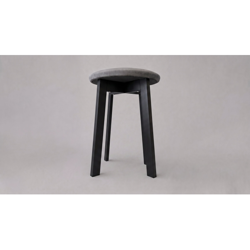 Skammel KUBE Ø 36 cm sort/grå