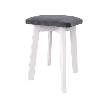 Skammel LUBE 36x36 cm hvid/antracit