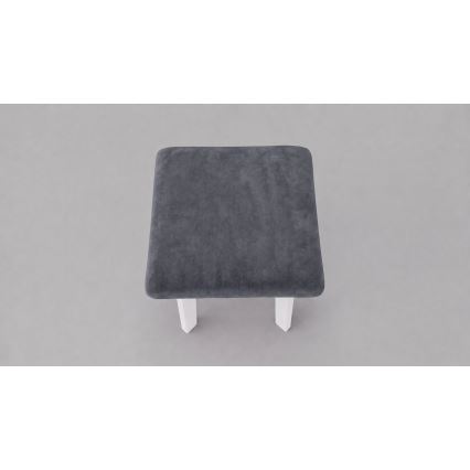 Skammel LUBE 36x36 cm hvid/antracit
