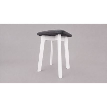 Skammel LUBE 36x36 cm hvid/antracit