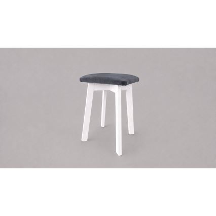 Skammel LUBE 36x36 cm hvid/antracit