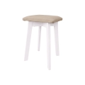 Skammel LUBE 36x36 cm hvid/beige