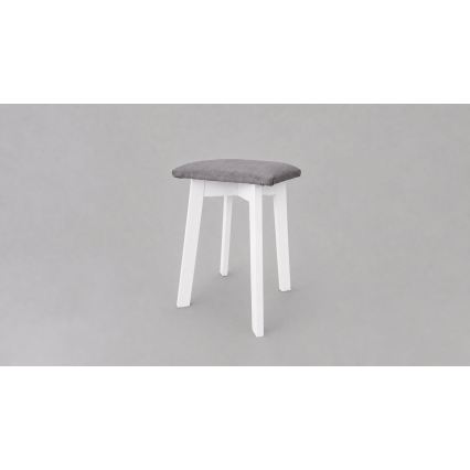 Skammel LUBE 36x36 cm hvid/grå