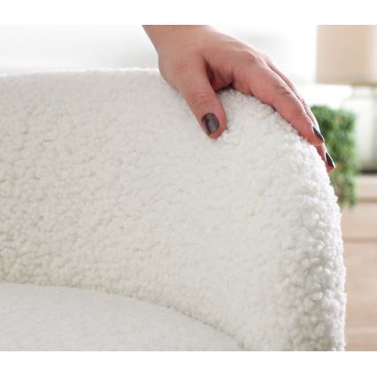 Skammel MIKI, Ø 46 cm, hvid