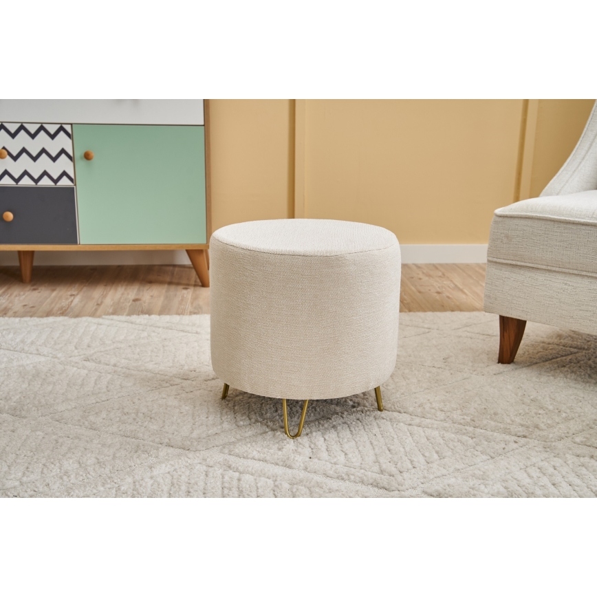 Skammel NANI Ø 40 cm creme