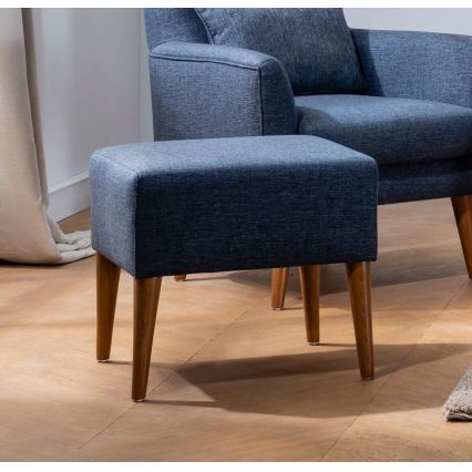 Skammel NIMO 46x50 cm blå