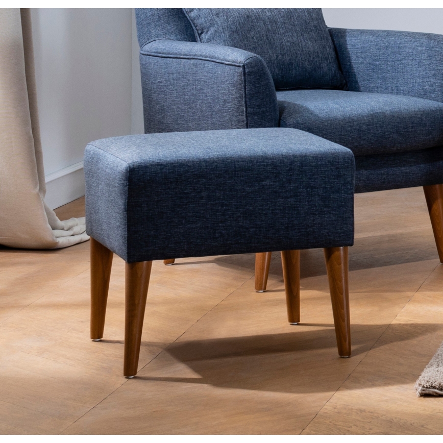 Skammel NIMO 46x50 cm blå