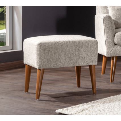 Skammel NIMO 46x50 cm cremefarvet