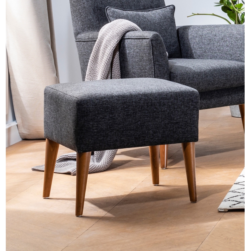 Skammel NIMO 46x50 cm grå