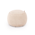 Skammel PAKS Ø 50 cm beige