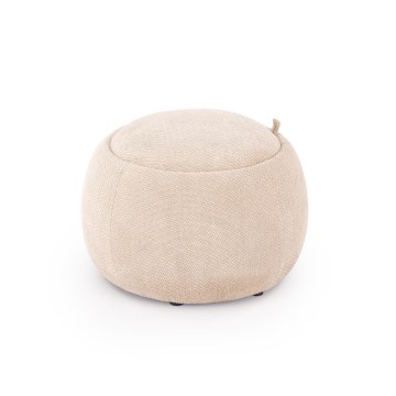 Skammel PAKS Ø 50 cm beige