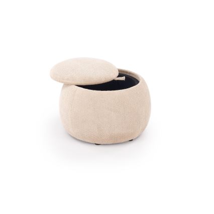 Skammel PAKS Ø 50 cm beige