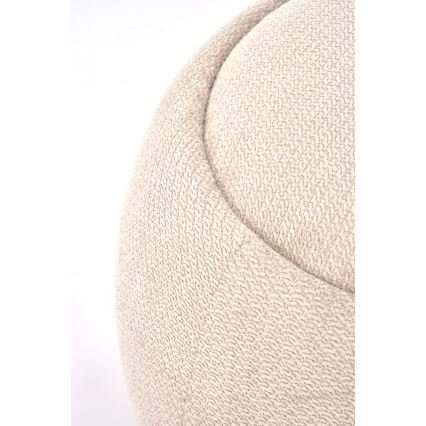 Skammel PAKS Ø 50 cm beige