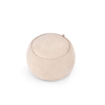 Skammel PAKS Ø 50 cm beige