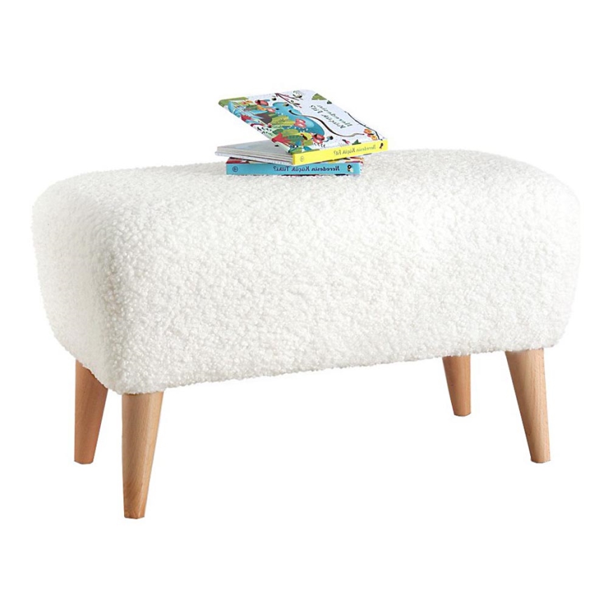 Skammel PIXI 32x61 cm hvid