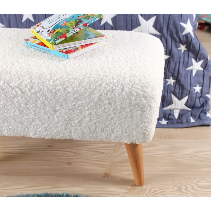 Skammel PIXI 32x61 cm hvid