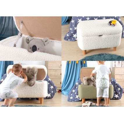 Skammel PIXI 37x61 cm gul