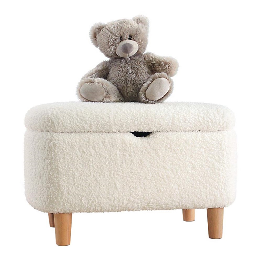 Skammel PIXI 37x61 cm hvid