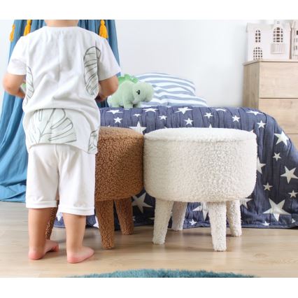 Skammel PIXI Ø 38 cm hvid