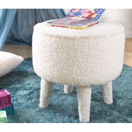 Skammel PIXI Ø 38 cm hvid