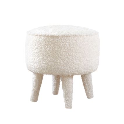 Skammel PIXI Ø 38 cm hvid