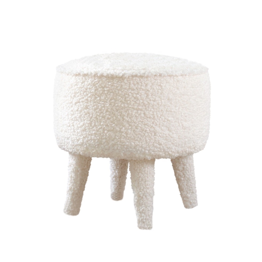 Skammel PIXI Ø 38 cm hvid