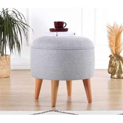 Skammel PIXI Ø 40 cm, grå