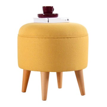Skammel PIXI Ø 40 cm gul
