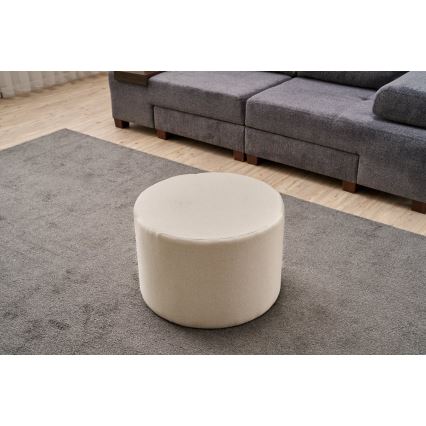 Skammel RABO Ø 58 cm, creme