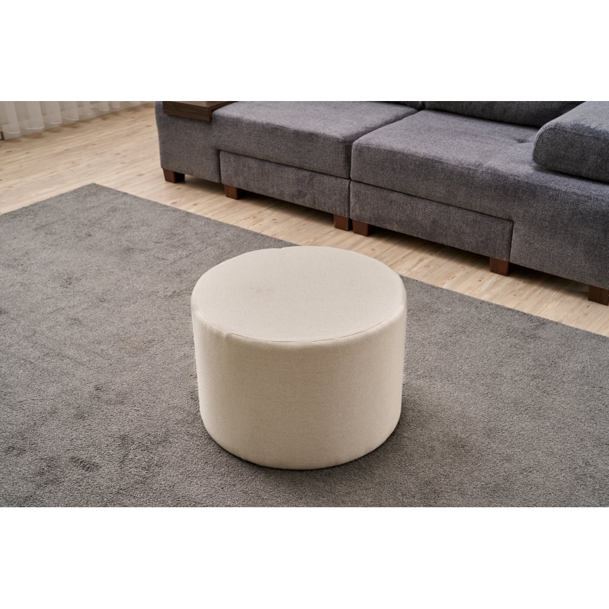 Skammel RABO Ø 58 cm, creme