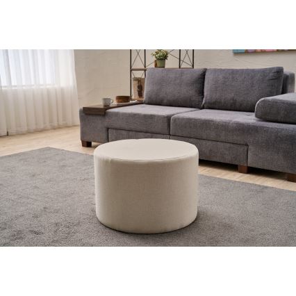 Skammel RABO Ø 58 cm, creme