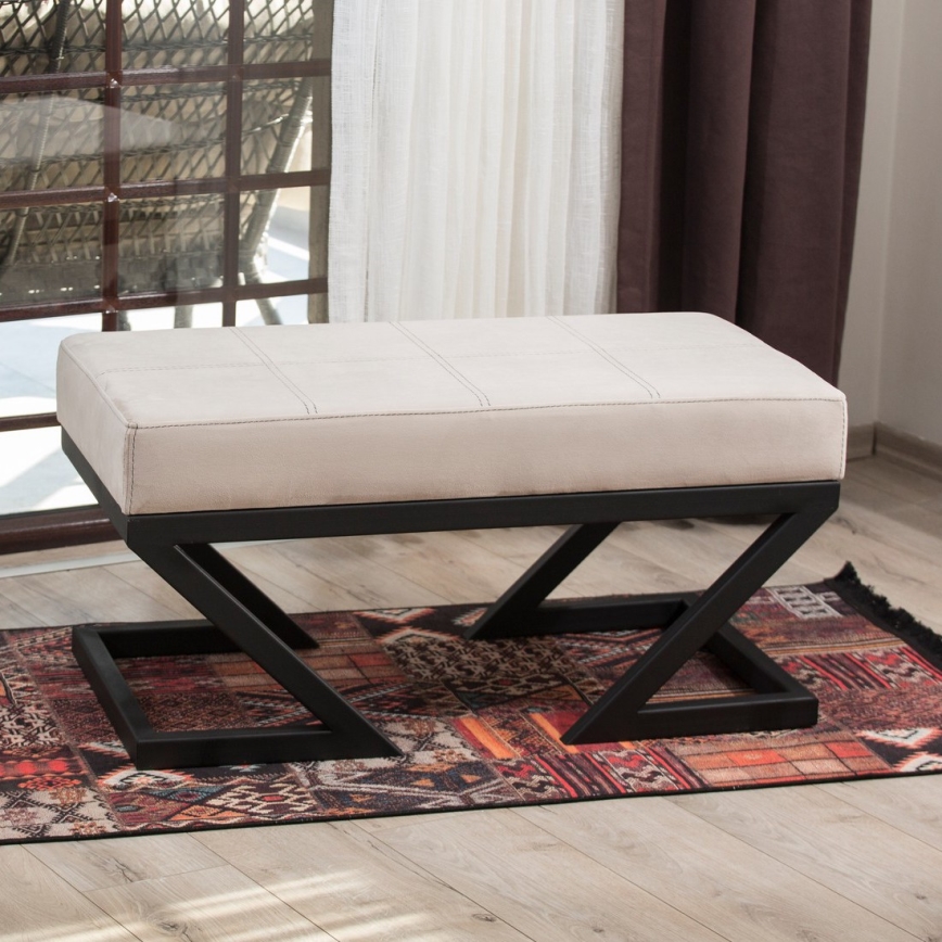 Skammel RINA 45x90 cm beige