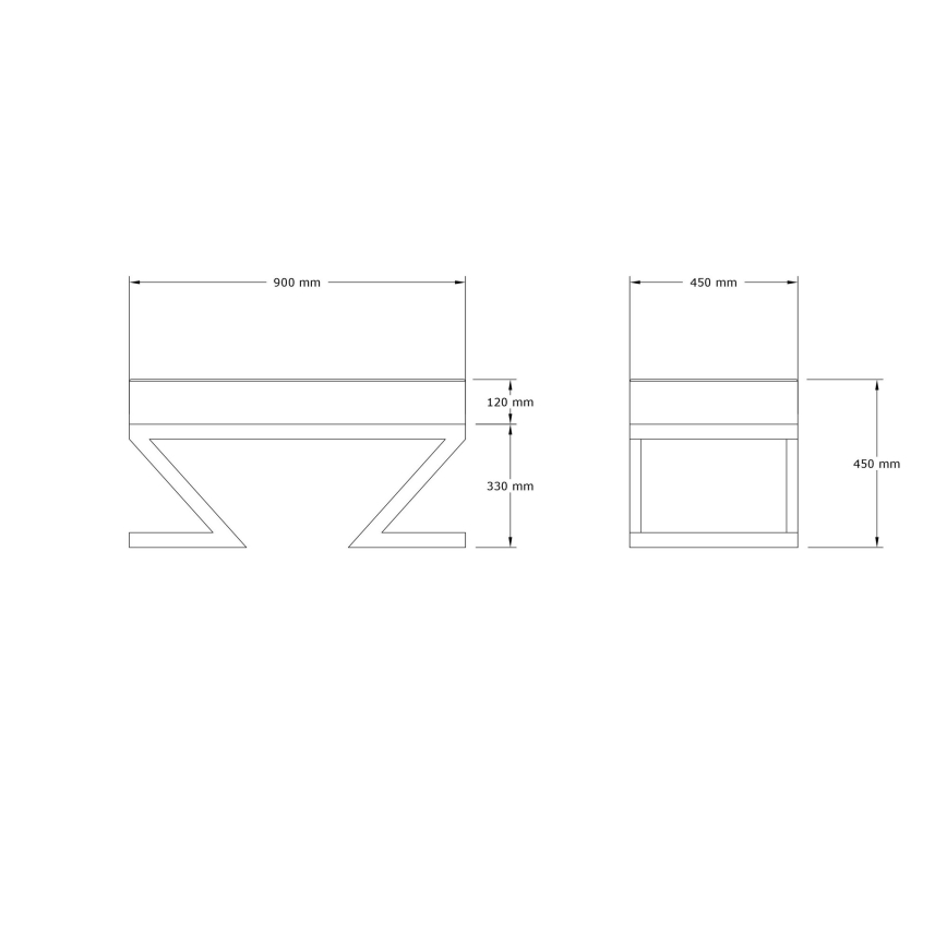 Skammel RINA 45x90 cm beige