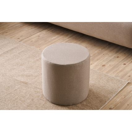 Skammel RONDO Ø 40 cm beige