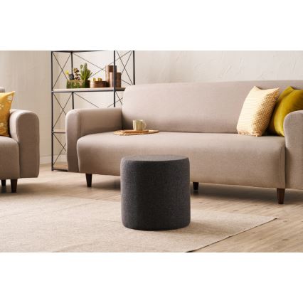 Skammel RONDO Ø 40 cm mørkebrun