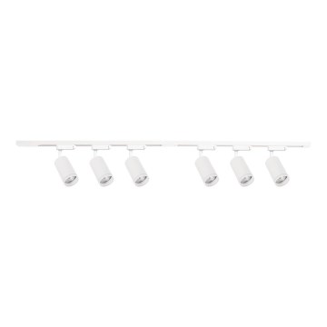 Skinnespot i skinnesystemet PIPE 6xGU10/10W/230V hvid