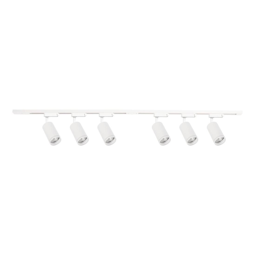 Skinnespot i skinnesystemet PIPE 6xGU10/10W/230V hvid