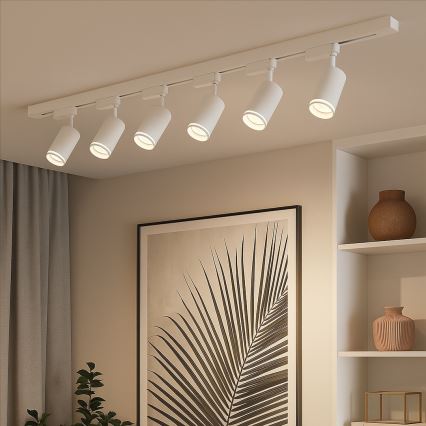 Skinnespot i skinnesystemet PIPE 6xGU10/10W/230V hvid