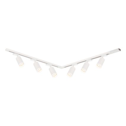 Skinnespot i skinnesystemet PIPE 6xGU10/10W/230V hvid