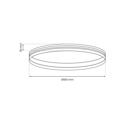 Skinnesystem MAGNETIC TRACK diameter 90 cm sort