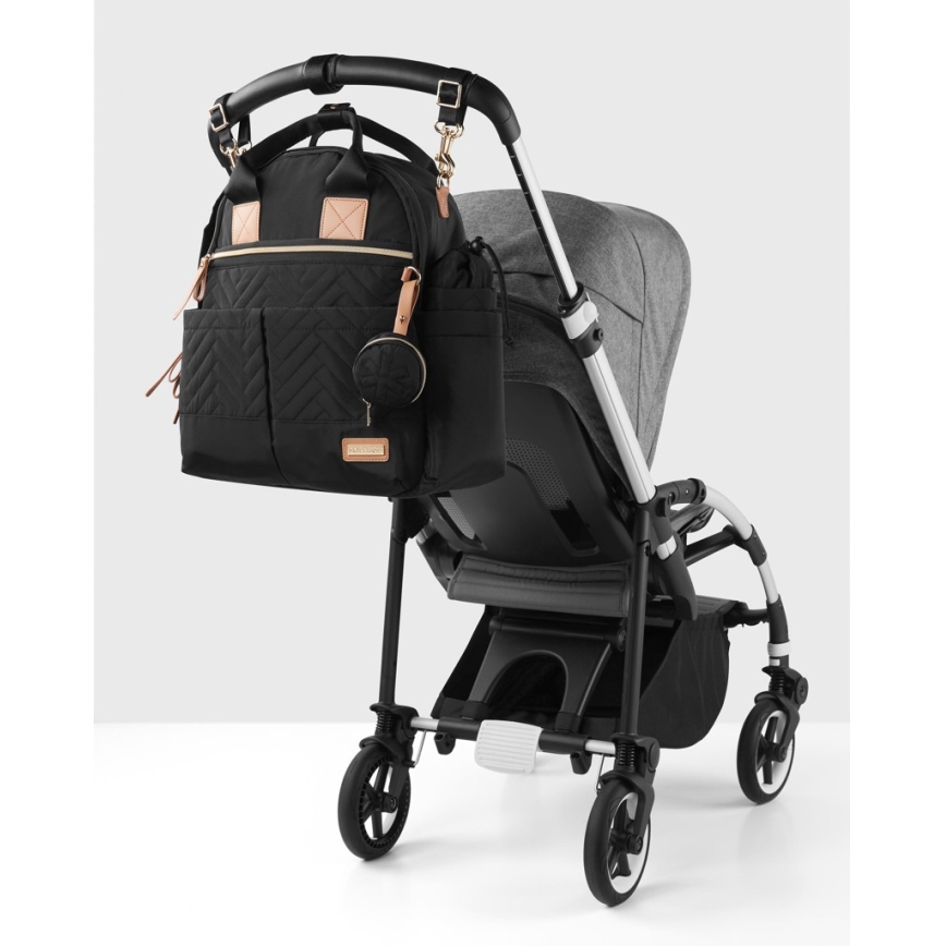 Skip Hop - 6-i-1 pusletaske til klapvogn SUITE SET sort