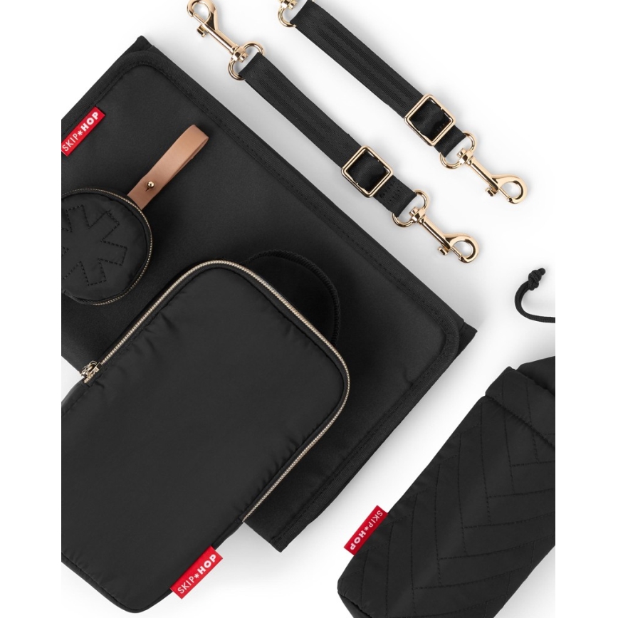 Skip Hop - 6-i-1 pusletaske til klapvogn SUITE SET sort