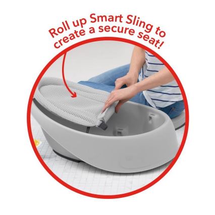 Skip Hop - Babybadekar m. ergonomisk måtte MOBY 3 grå